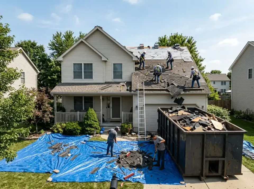 roof-replacement-debris-remova-004 — frequently asked questions, Cheapest Dumpster Rentals in Whiteland, IN